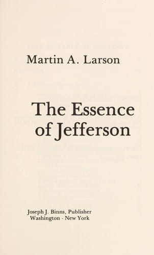 The essence of Jefferson