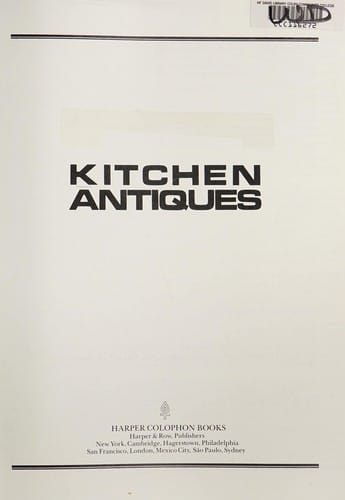 Kitchen antiques