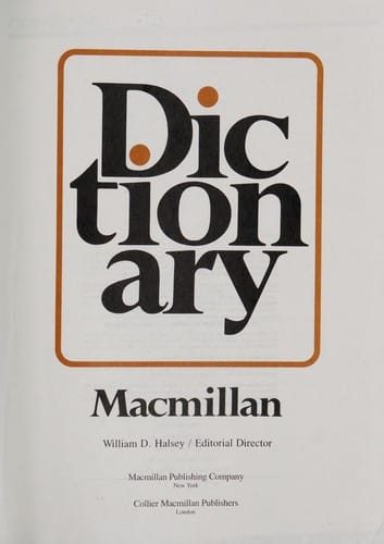 Dictionary Macmillan