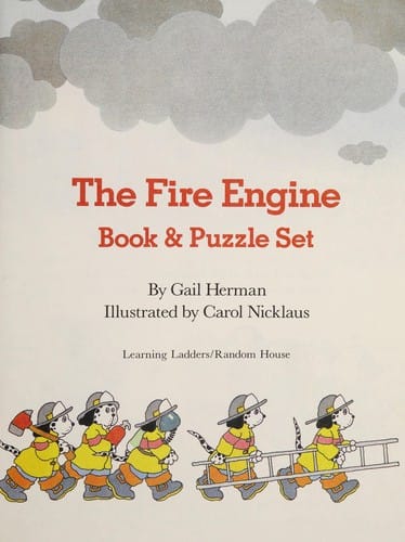 The fire engine book and puzzle set