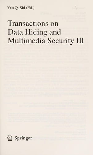 Transactions on data hiding and multimedia security III