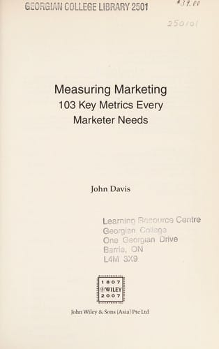 Measuring marketing