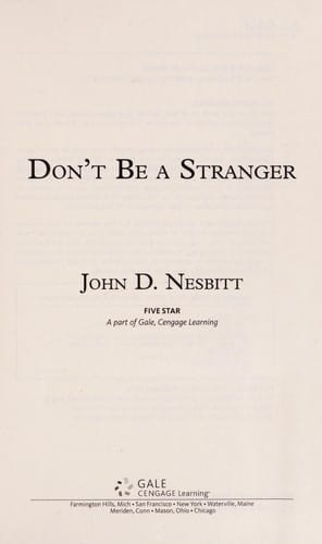 Don't be a stranger