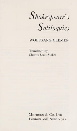 Shakespeare's soliloquies