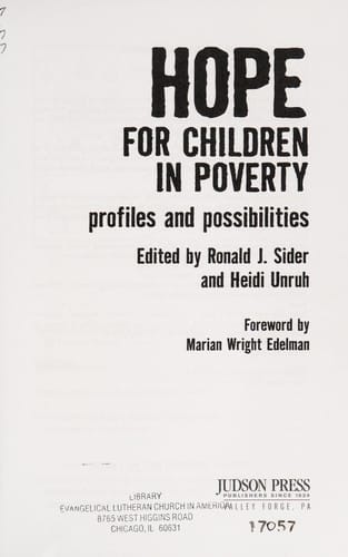 Hope for children in poverty