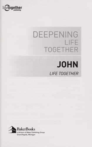 Deepening life together