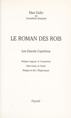 Le roman des rois