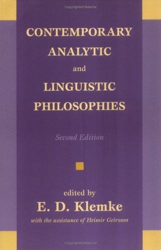 Contemporary analytic and linguistic philosophies