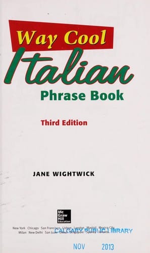 Way cool Italian phrase book