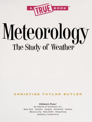 Meteorology the study of weather