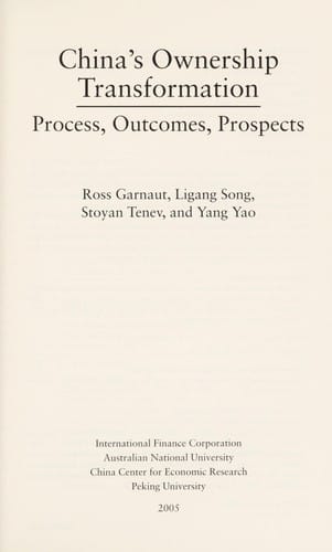 China's ownership transformation