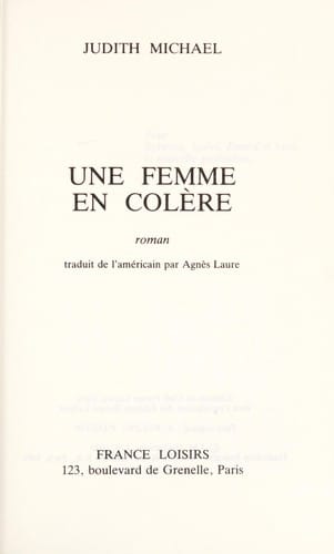 Une femme en colere