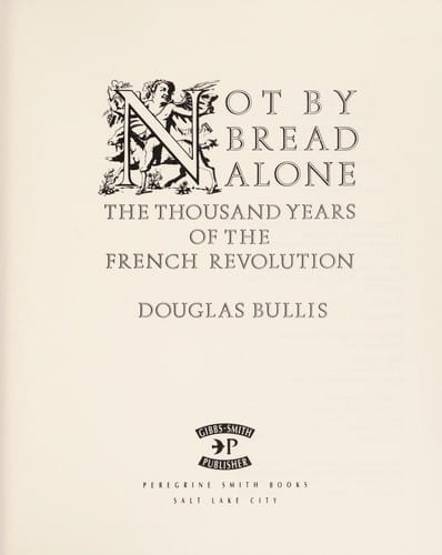 Not by bread alone