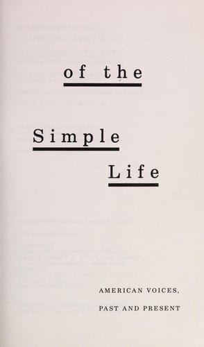 In search of the simple life