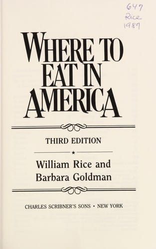 Where to eat in America