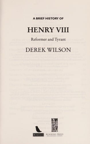 A brief history of Henry VIII