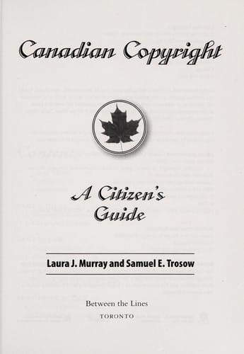Canadian copyright