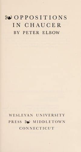Oppositions in Chaucer