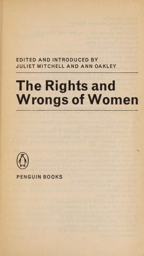 The Rights and wrongs of women
