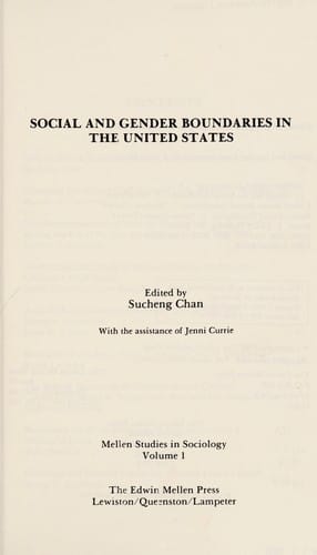 Social and gender boundaries in the United States