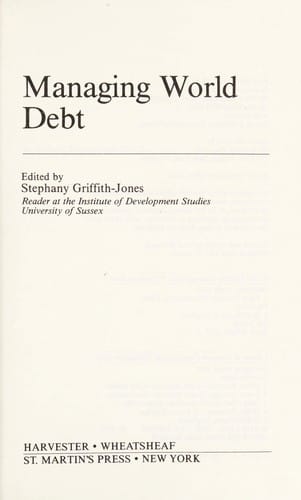 Managing world debt