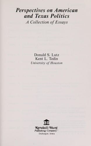 Perspectives on American and Texas politics