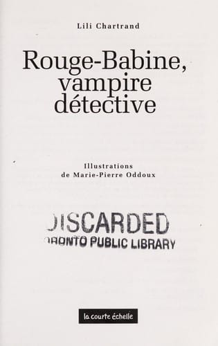 Rouge-Babine, vampire detective