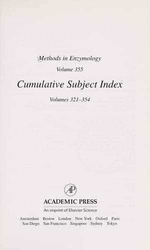 Cumulative subject index