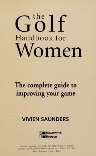The women's golf handbook