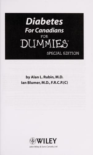 Diabetes for canadians for dummies