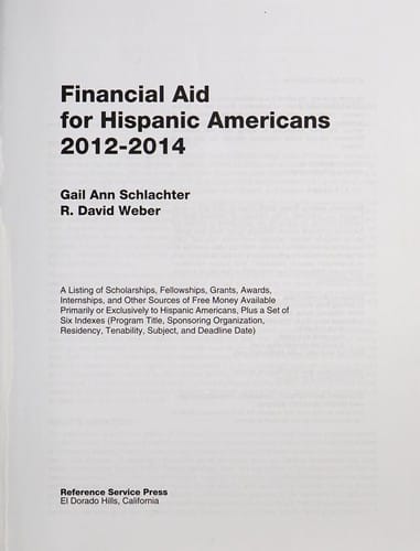 Financial aid for Hispanic Americans 2012-2014