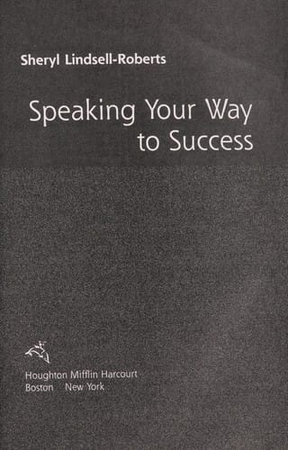 Speaking your way to success