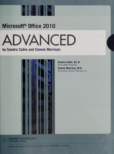 Microsoft Office 2010, advanced