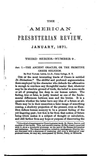 The American Presbyterian Review