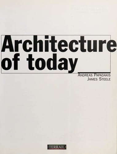 Architecture of today
