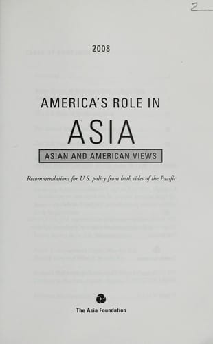 America's role in Asia