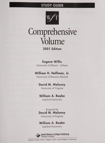 West Federal Taxation