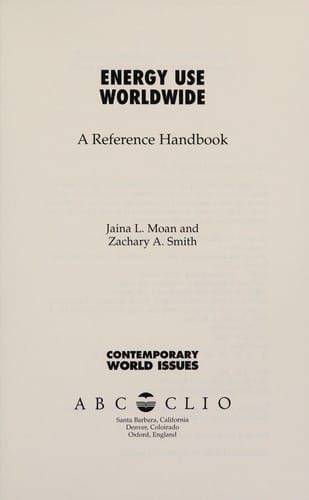 Energy use worldwide