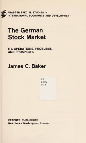 The German stock market