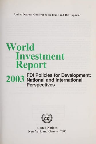 FDI policies for development