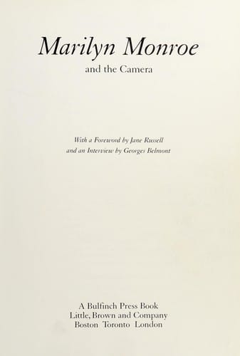 Marilyn Monroe and the camera