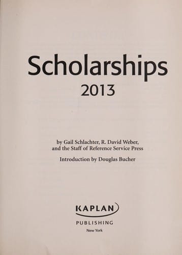 Scholarships 2013