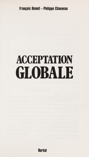 Acceptation globale