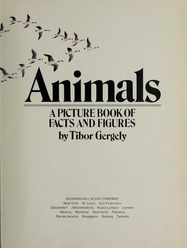 Animals; a picture book of facts and figures