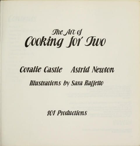 The art of cooking for two