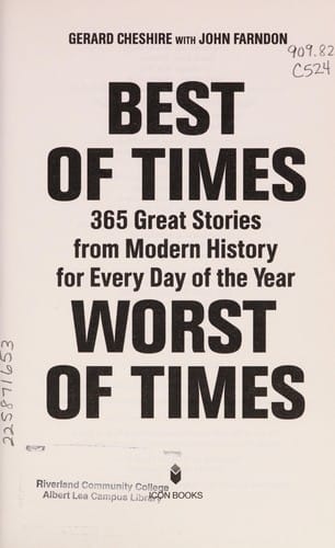 Best of times, worst of times