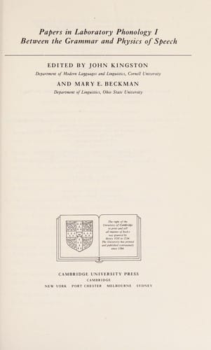 Between the grammar and physics of speech