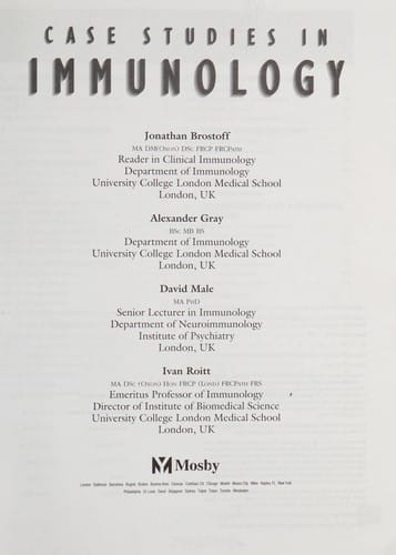 Case studies in immunology