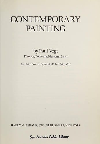 Contemporary painting