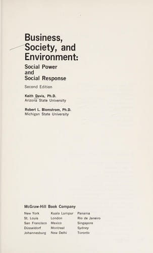 Business, society, and environment
